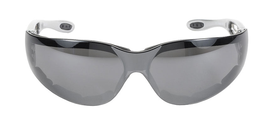 Heat - 4440 Light Silver Mirror Lens/Silver Metal Flames