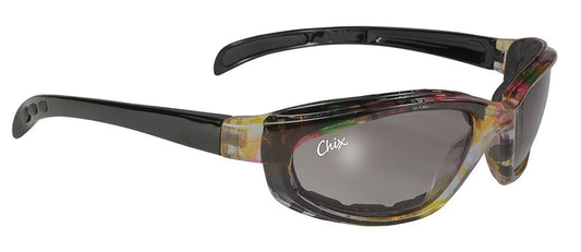 Chix Motorcycle Sunglass - 68023 Jewel Gray Fade/Multi-Color Frame