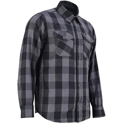 DS4685 Flannel Shirt - Gray and Black