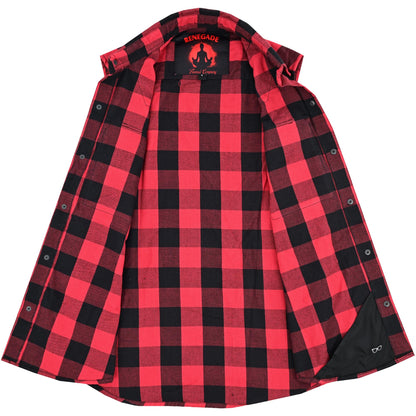 Red Styler Men’s Red and Black Sleeveless Flannel