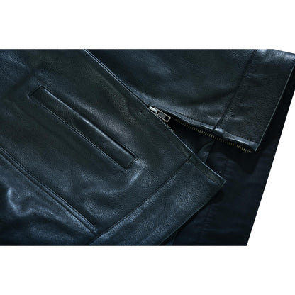 DS181A Concealed Snap Closure, Milled Cowhide, Without Collar & Hidde