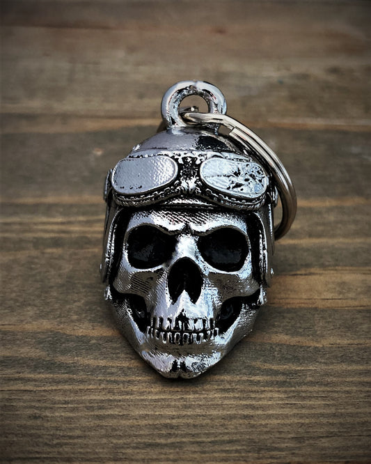 CL-05 Vintage Helmet Skull Chrome Bell