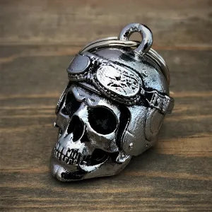 CL-05 Vintage Helmet Skull Chrome Bell