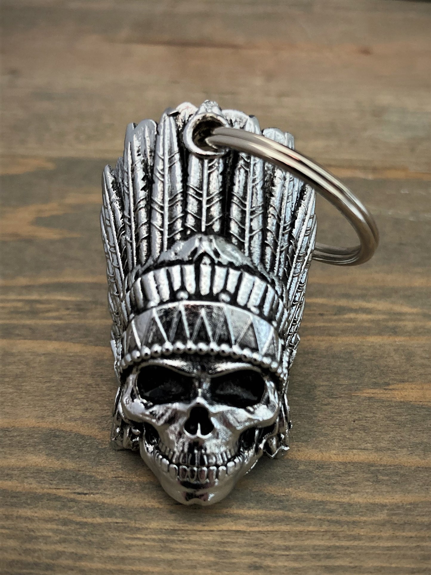 CL-06 Indian Chief Skull Chrome Bell