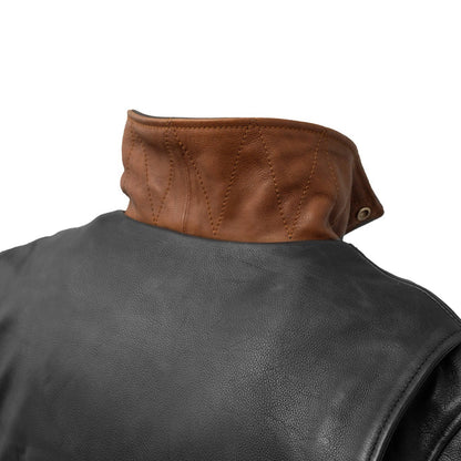 FIM209CMB-BKCOG-Arnold Men's Motorcycle Leather Jacket