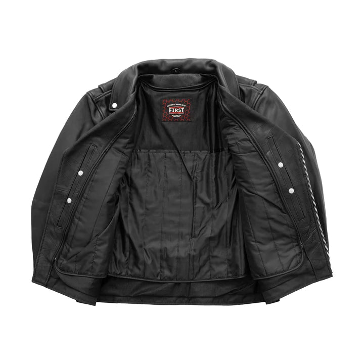 FIM209CMB-BKCOG-Arnold Men's Motorcycle Leather Jacket