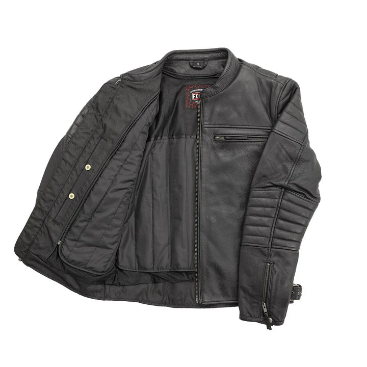 FIM277CDMZ-BLK-Commuter Men's Motorcycle Leather Jacket