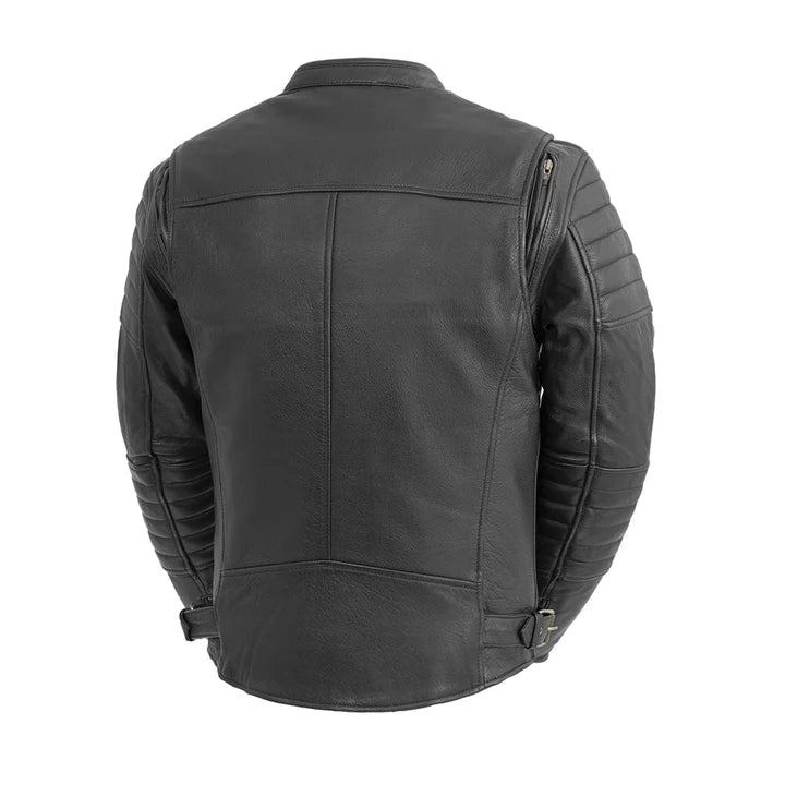 FIM277CDMZ-BLK-Commuter Men's Motorcycle Leather Jacket