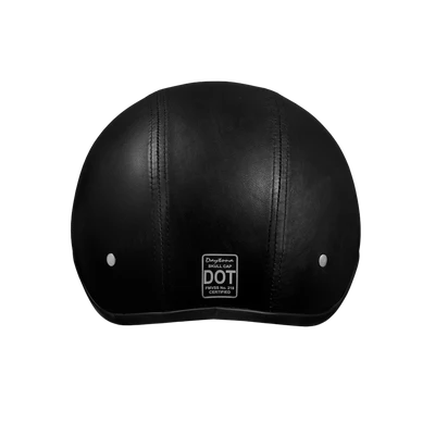 D3-A D.O.T. Daytona Skull Cap- Leather Covered