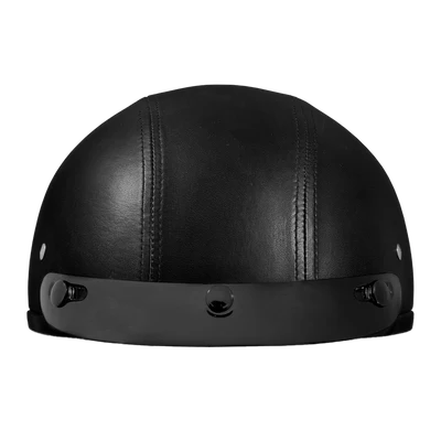 D3-A D.O.T. Daytona Skull Cap- Leather Covered