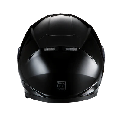 DE1-A Daytona Detour Full Face Motorcycle Helmet - DOT Certified, Dual Visor, Street Bike Helmet, Men/Women/Youth - Hi-Gloss Black