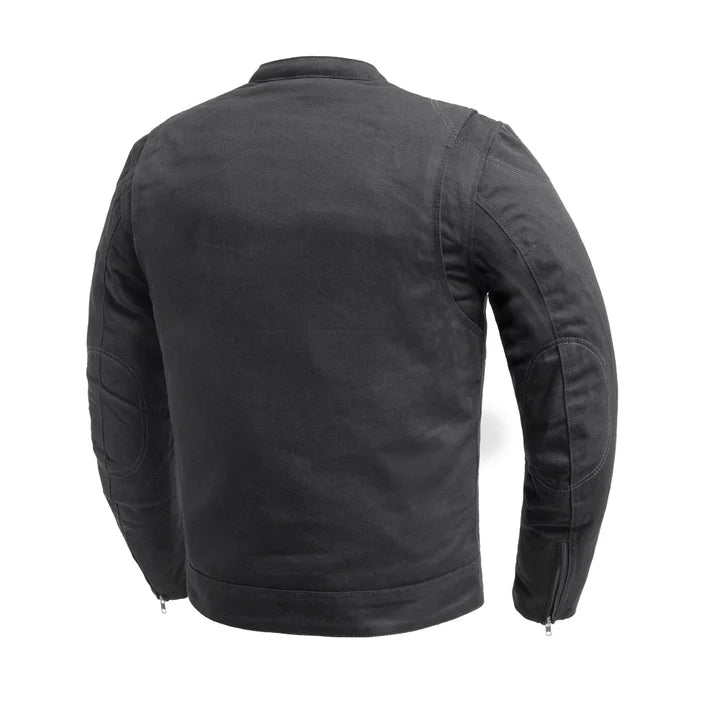 FIM254TWILL-BLK-Desperado Men's Motorcycle Twill Jacket