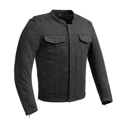 FIM254TWILL-BLK-Desperado Men's Motorcycle Twill Jacket