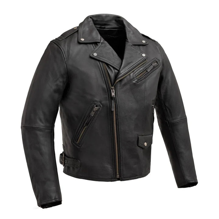 FIM297CLMZ-BLK-Enforcer Men's Motorcycle Leather Jacket