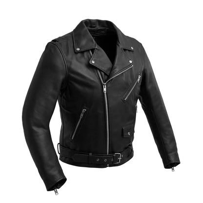 FIM208CDLZ-BLK-Fillmore Men's Motorcycle Leather Jacket