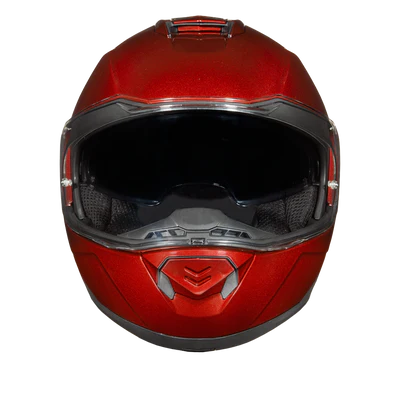 MG1-BC Daytona Glide Modular Motorcycle Helmet - DOT Approved, Bluetooth Ready, Dual Visor, Men/Women/Youth - Black Cherry