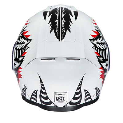 MG6-P Daytona Glide Modular Motorcycle Helmet - DOT Approved, Bluetooth Ready, Dual Visor, Men/Women/Youth - W/ Phoenix