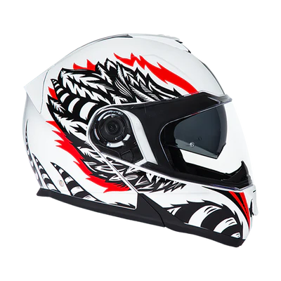 MG6-P Daytona Glide Modular Motorcycle Helmet - DOT Approved, Bluetooth Ready, Dual Visor, Men/Women/Youth - W/ Phoenix