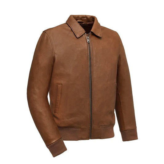 FIM220CMB-COG-Moto Bomber - Men's Leather Jacket