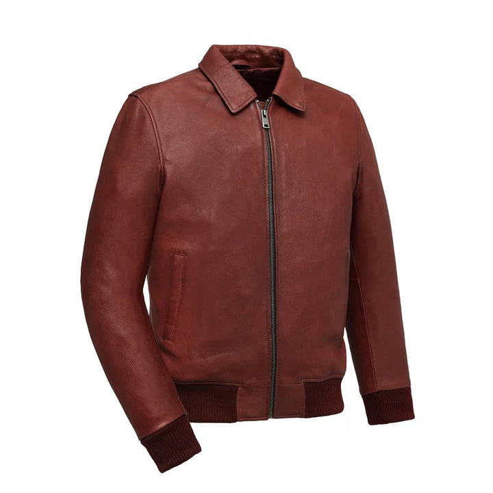 FIM220CMB-OXB-Moto Bomber - Men's Leather Jacket