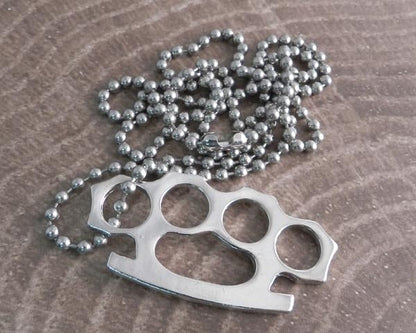 AB340 Brass Knuckle Necklace