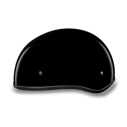 D1-ANS D.O.T. DAYTONA SKULL CAP W/O VISOR - HI-GLOSS BLACK