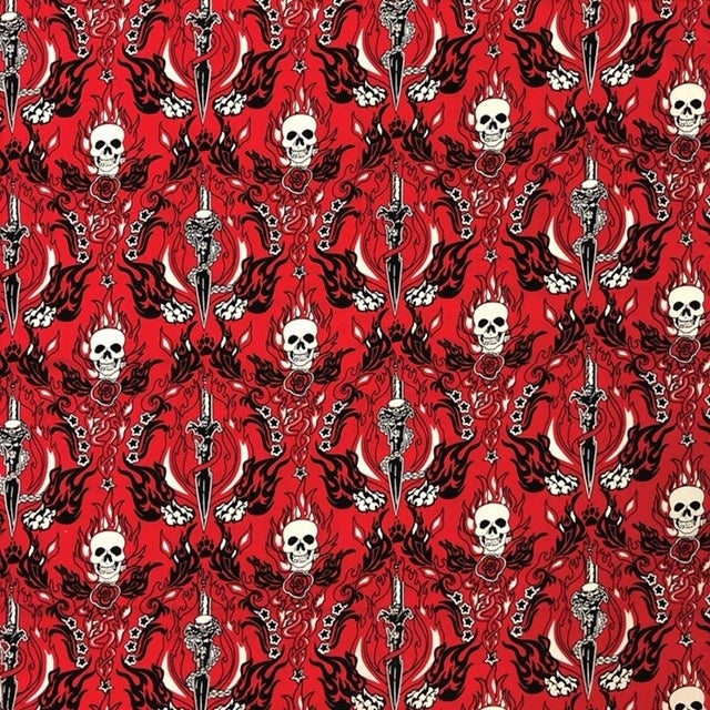 NT4418 Red Skull & Daggers