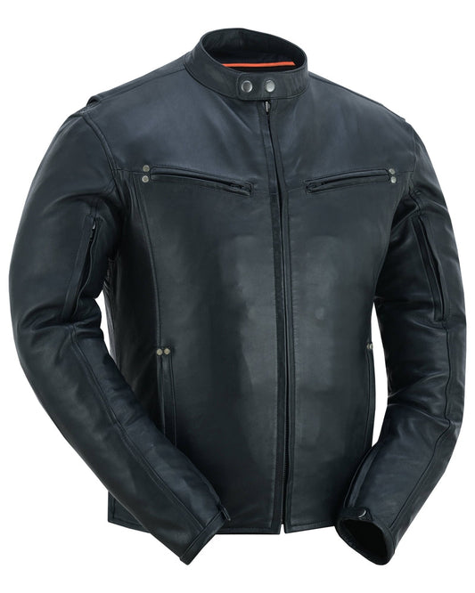 DS742 Men's Lightweight Drum Dyed Naked Lambskin Jacket