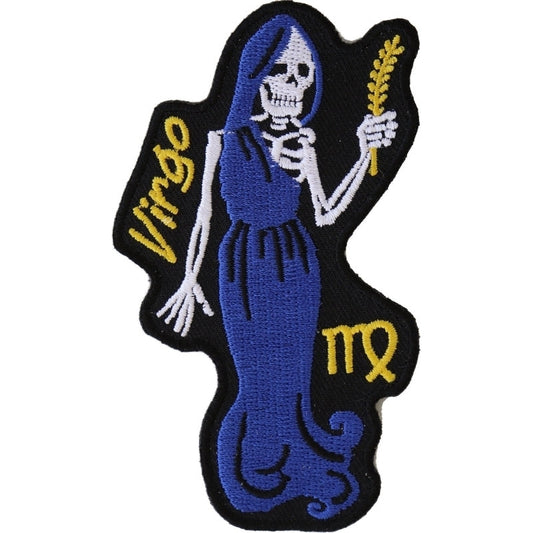 P5469 Virgo Skull Zodiac Patch