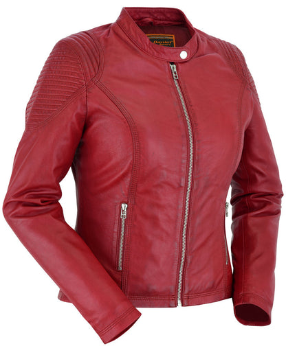 DS5501 Cabernet - Women's Fashion Leather Jacket