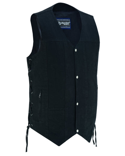 DM914TALL Men's Ten Pocket Denim Utility Vest - TALL