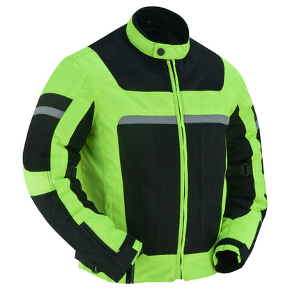 DS763 Mens Racer Mesh Jacket - High Vis