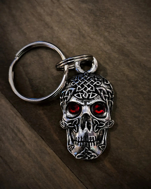 BBK-10 Celtic Skull Diamond Keychain