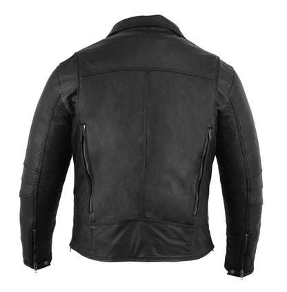 DS794 Men's Modern Longer Beltless Biker Jacket