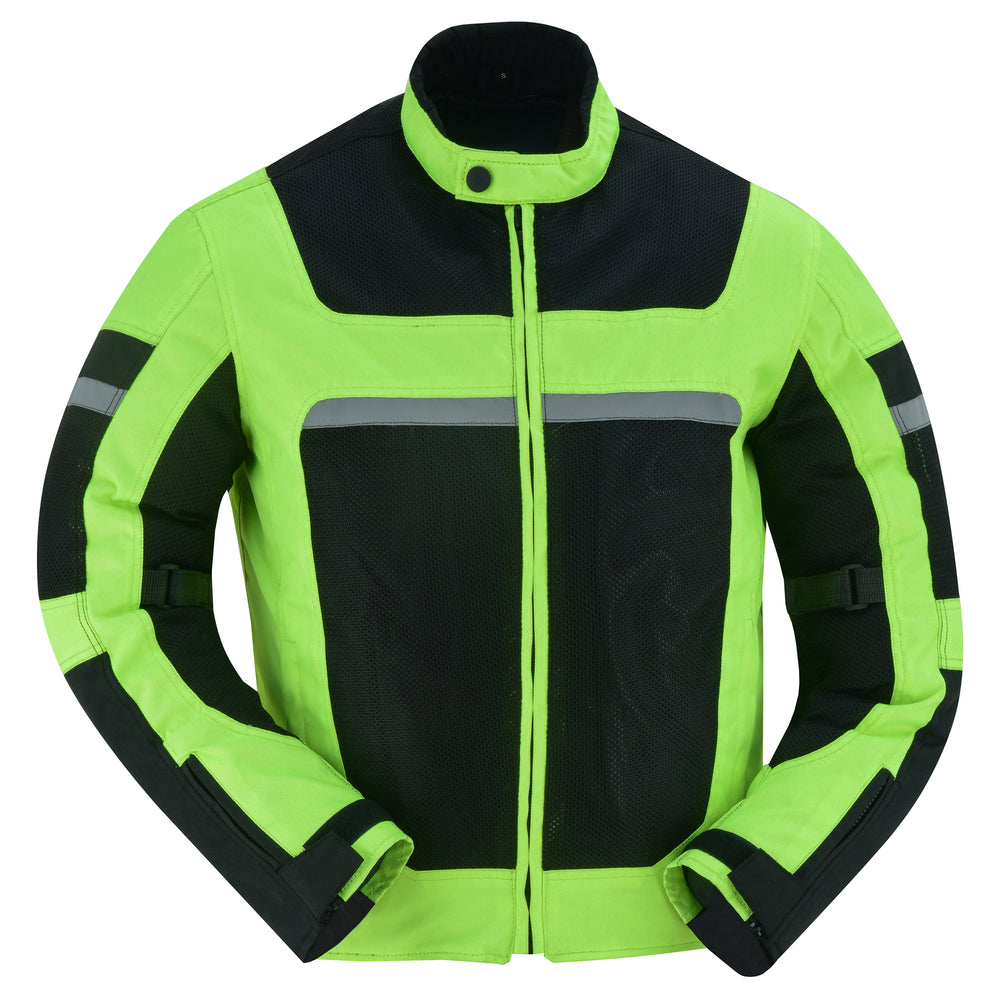 DS763 Mens Racer Mesh Jacket - High Vis