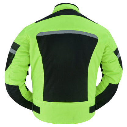 DS763 Mens Racer Mesh Jacket - High Vis