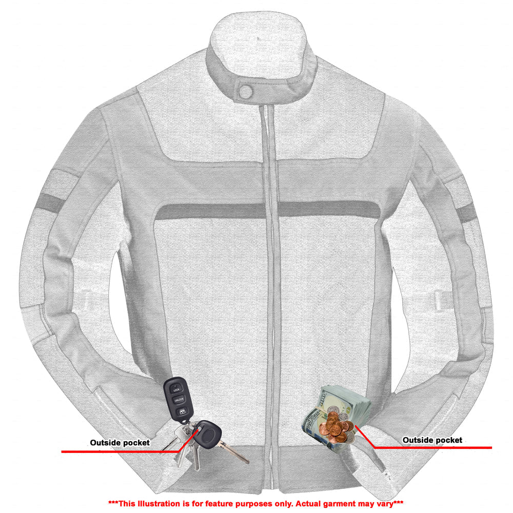 DS763 Mens Racer Mesh Jacket - High Vis