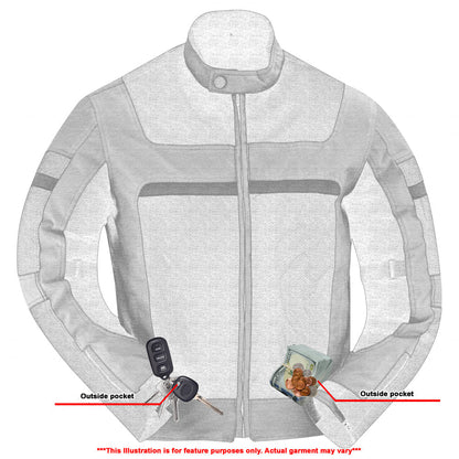 DS763 Mens Racer Mesh Jacket - High Vis