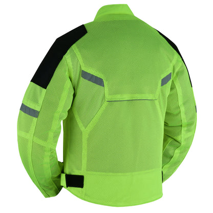 DS763 Mens Racer Mesh Jacket - High Vis