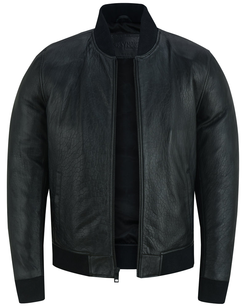 Stalwart Mens Fashion Leather Bomber Jacket