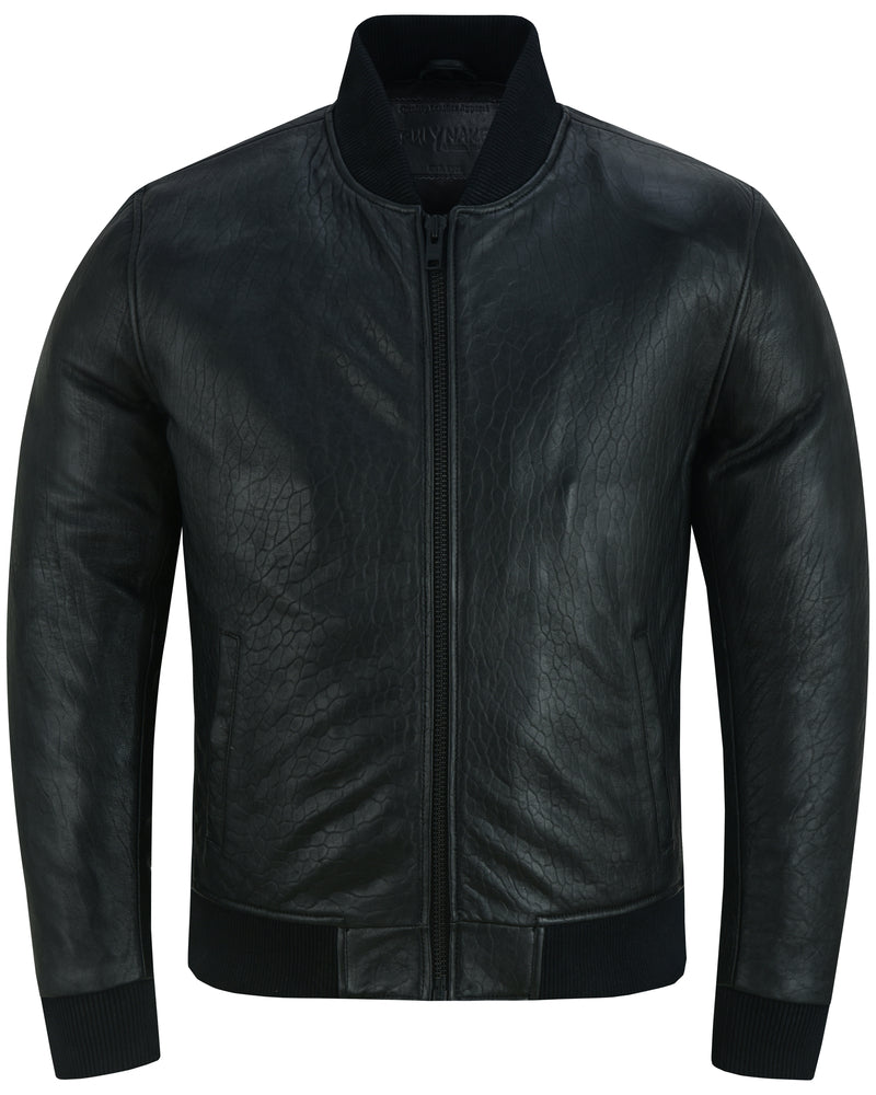 Stalwart Mens Fashion Leather Bomber Jacket