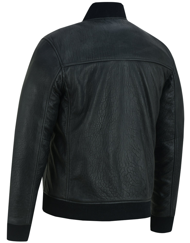 Stalwart Mens Fashion Leather Bomber Jacket