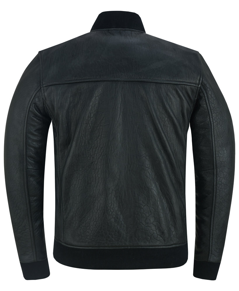 Stalwart Mens Fashion Leather Bomber Jacket