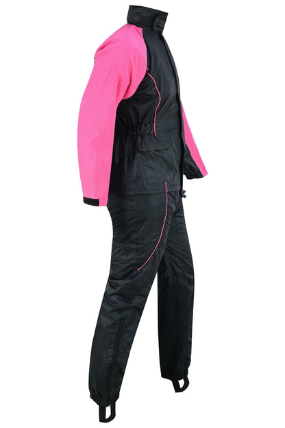 DS598PK Women's Rain Suit (Hot Pink)