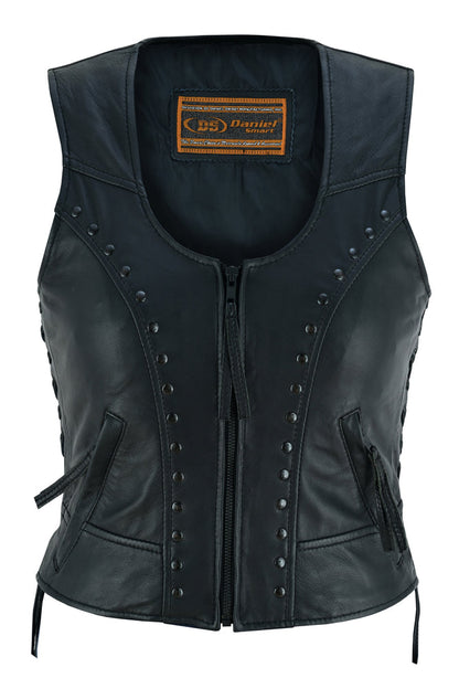 DS241 Women's Lightweight Vest with Rivets Detailing