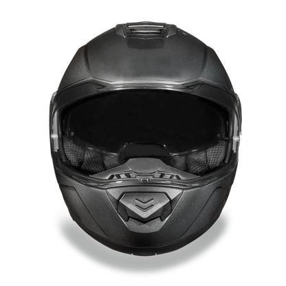 MG1-GM Daytona Glide Modular Motorcycle Helmet - DOT Approved, Bluetooth Ready, Dual Visor, Men/Women/Youth - Gun Metal Grey Metallic