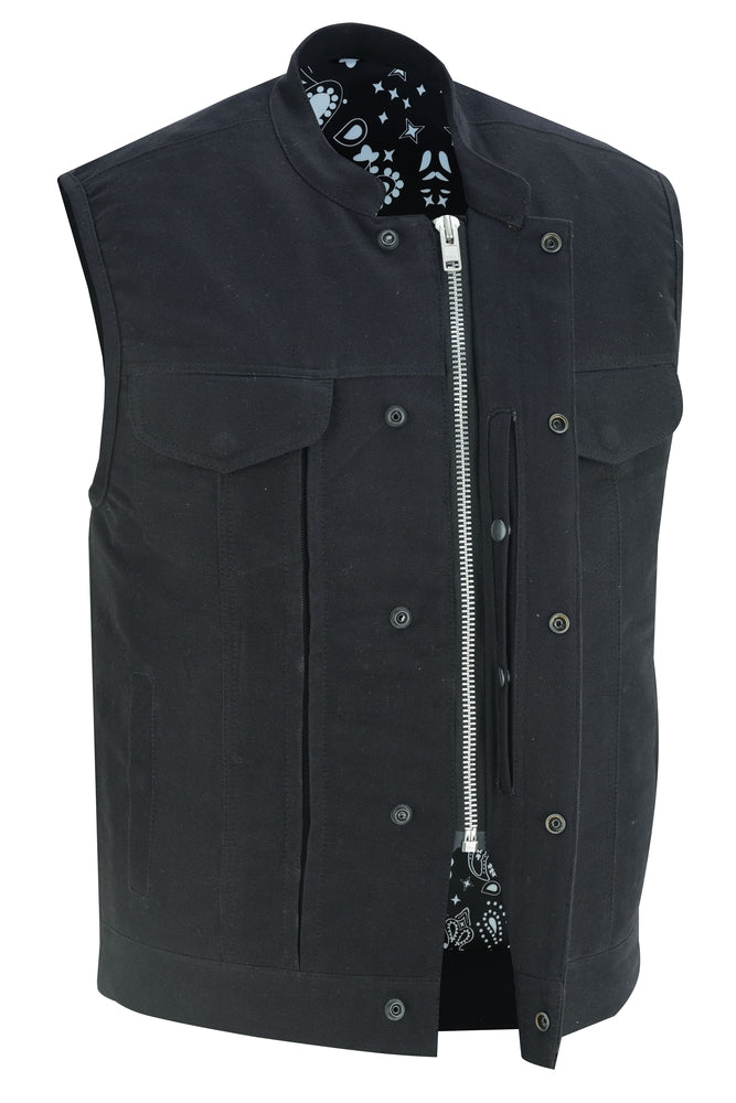 DS909 Men's Modern Utility Style Canvas Vest