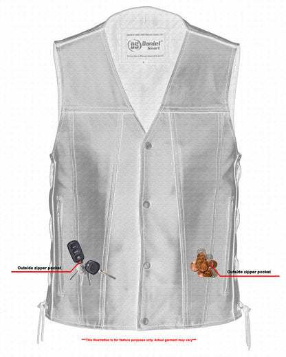 DS105 Men's Single Back Panel Concealed Carry Vest