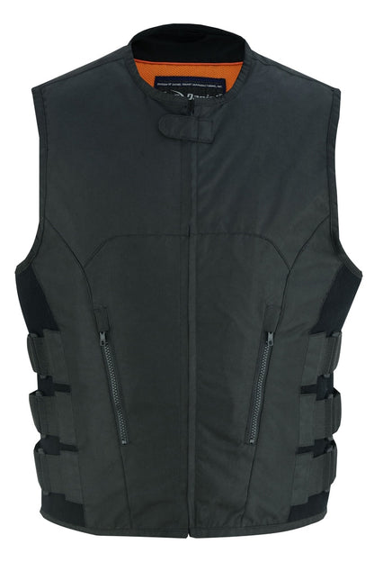 DS112BK Men's Textile Updated SWAT Team Style Vest