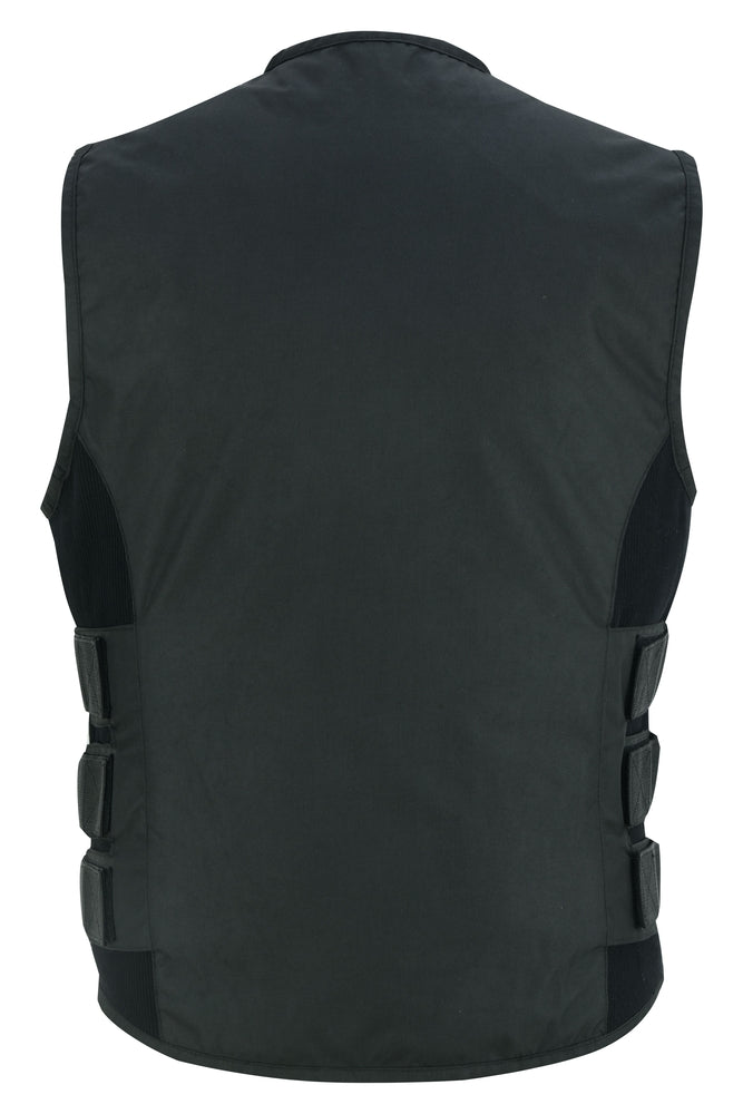 DS112BK Men's Textile Updated SWAT Team Style Vest